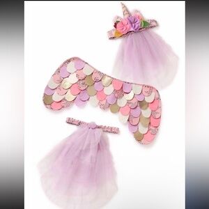 VGUC Small Matilda Jane Unicorn Costume Set with Tulle Skirt and Headband!